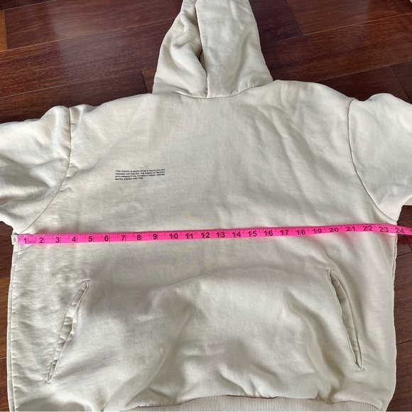 Pangaia Beige 365 Hoodie 100% Organic Cotton Tan Cream Unisex Pocket M - Picture 12 of 13